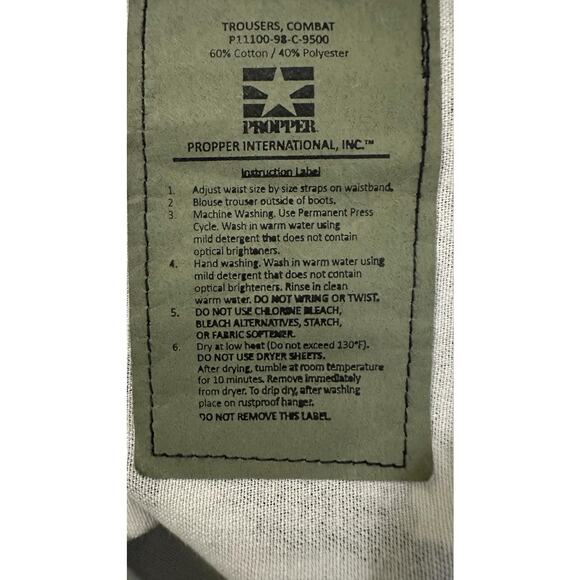 Propper Black White Gray Adjustable Waist Camouflage Pants - Picture 11 of 12